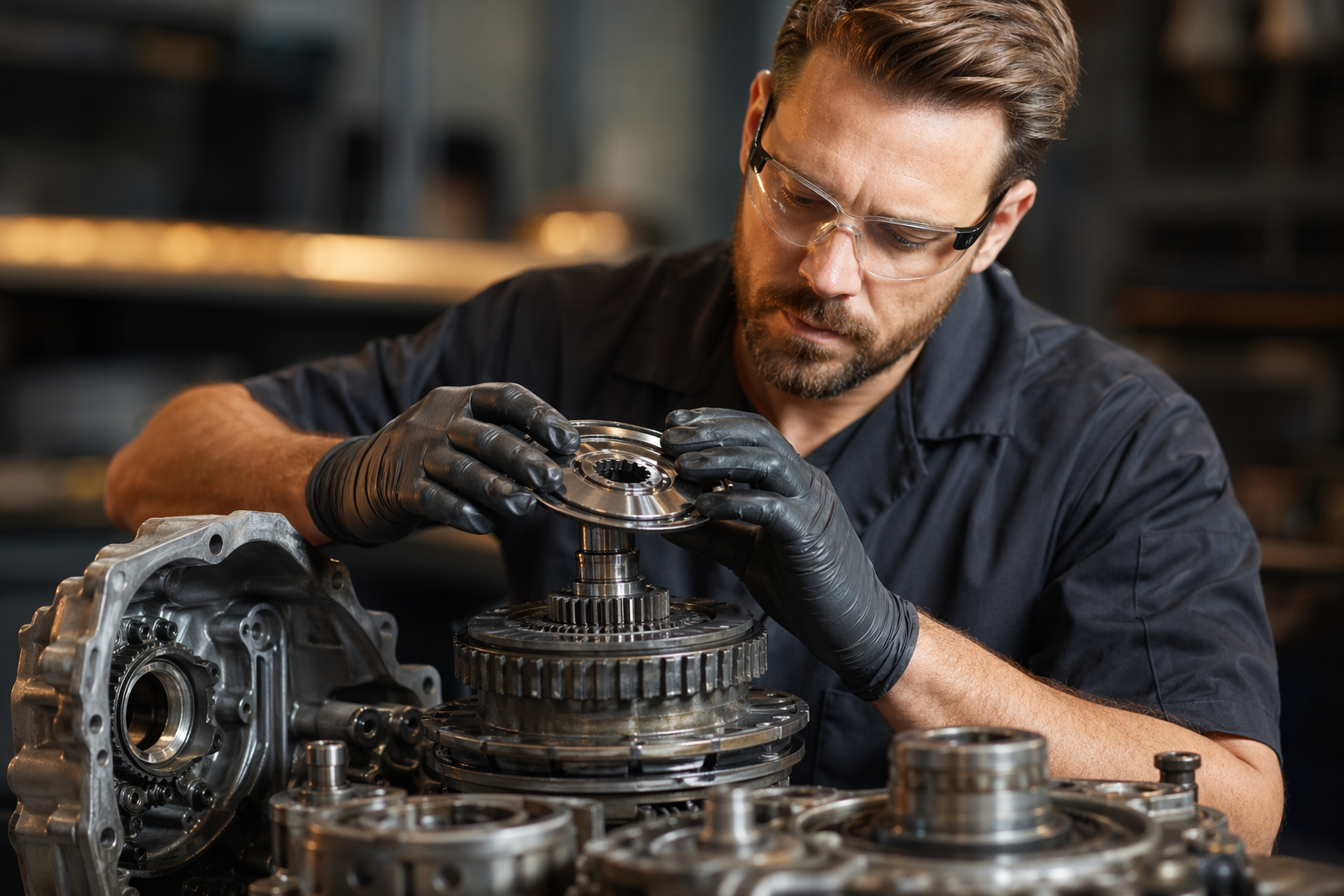 Certified transmission technician at work in Marietta